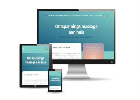 Eenvoudige maar doeltreffende website gemaakt voor Girassol Massage