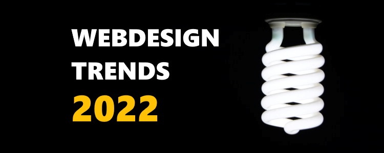 vier belangrijke trends in webdesign voor 2022